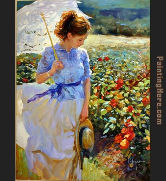 She walks in Beauty painting - Vladimir Volegov She walks in Beauty art painting